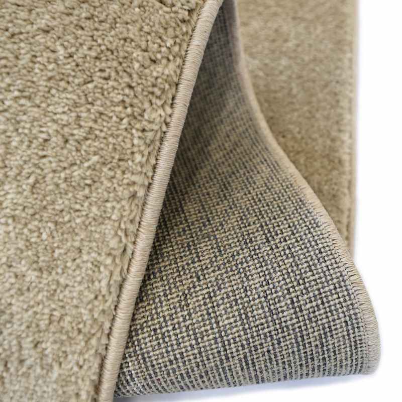 Sara Border Modern Geometric Carved Rugs in Latte Brown