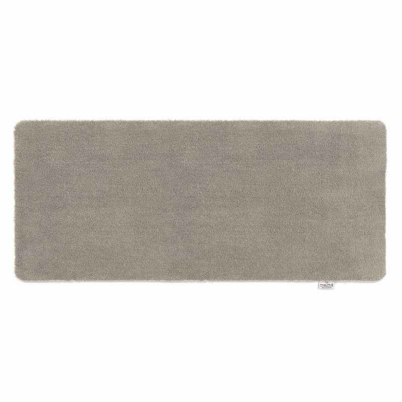 Sense Plain Washable Rug in Ghost Grey