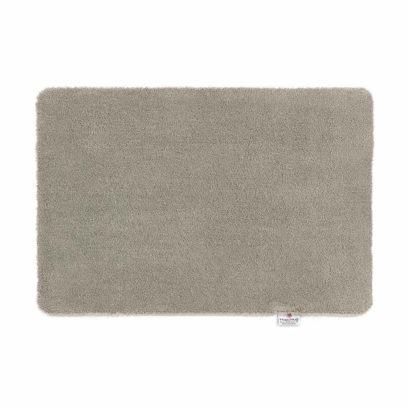 Sense Plain Washable Rug in Ghost Grey