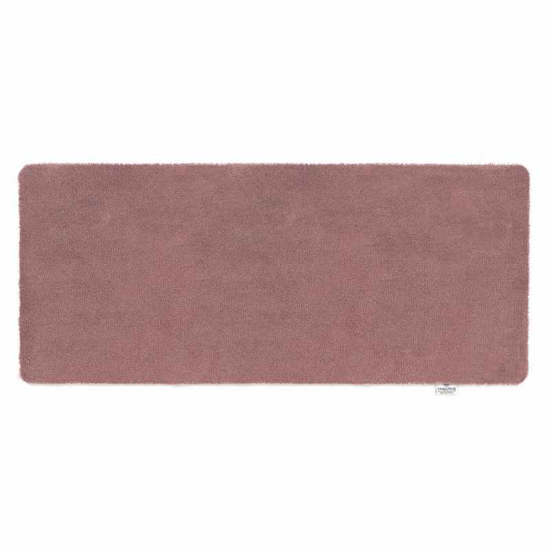 Sense Plain Washable Rug in Rose Pink
