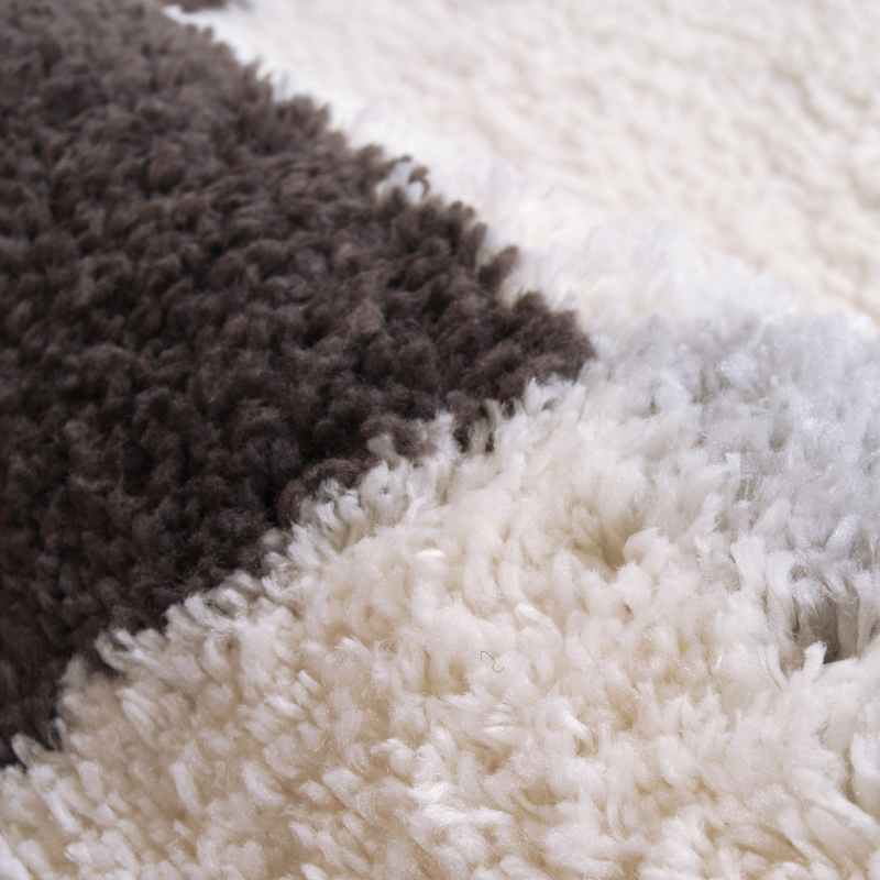 Snug Blocks Shaggy Geometric Rugs in Grey