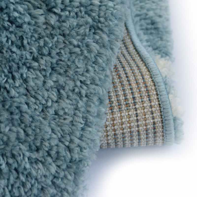 Snug Bubbles Shaggy Geometric Rugs in Blue