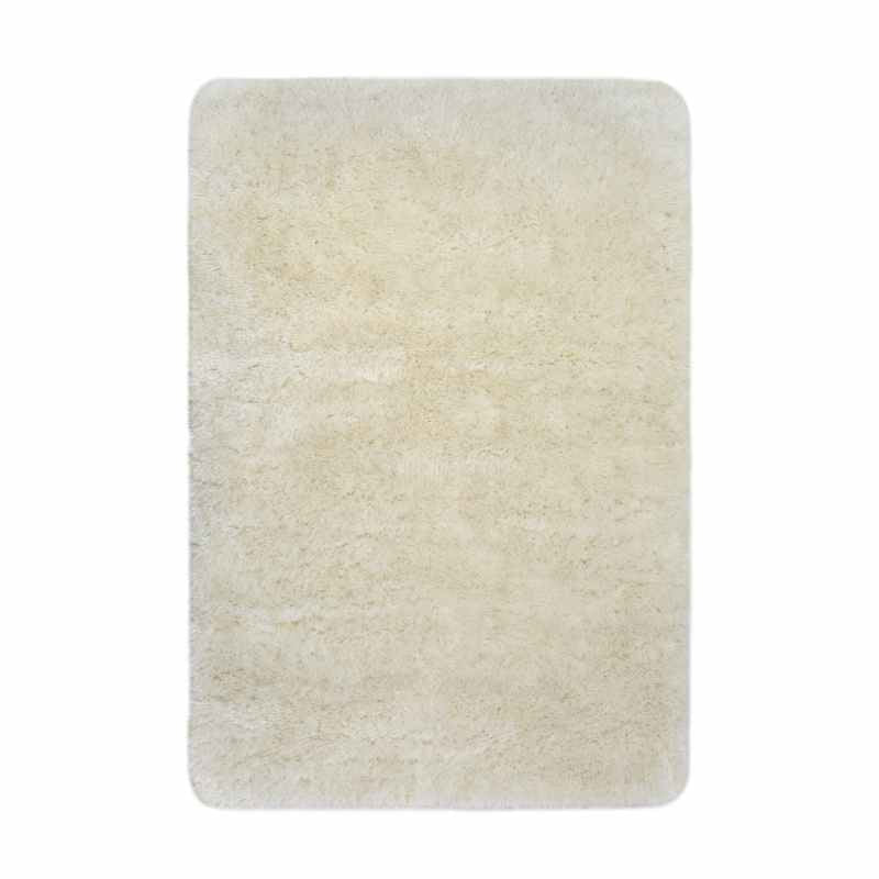 Soft Washable Cosy Modern Shaggy Rugs in Ivory White