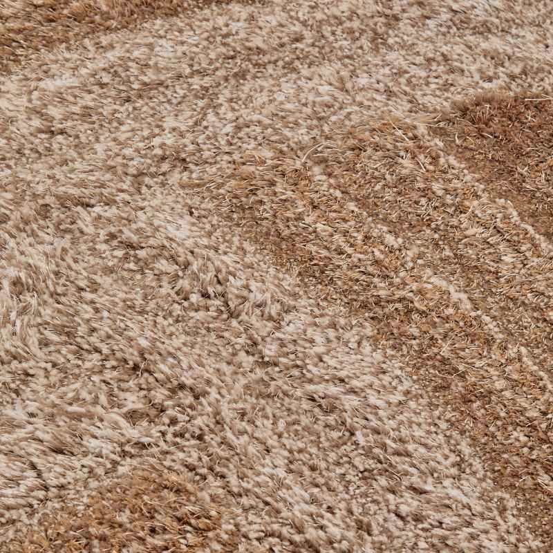 Stella 3D Shaggy Abstract Modern Rugs in Brown