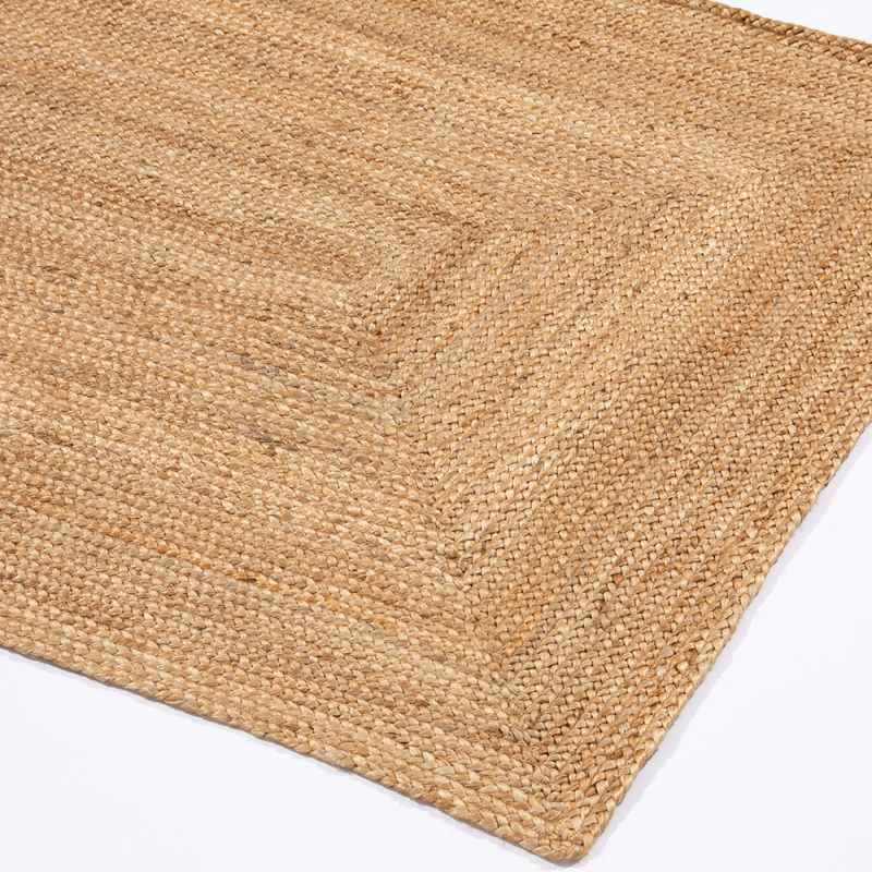 Stockport Natural Hand Braided Jute Rug in Natural