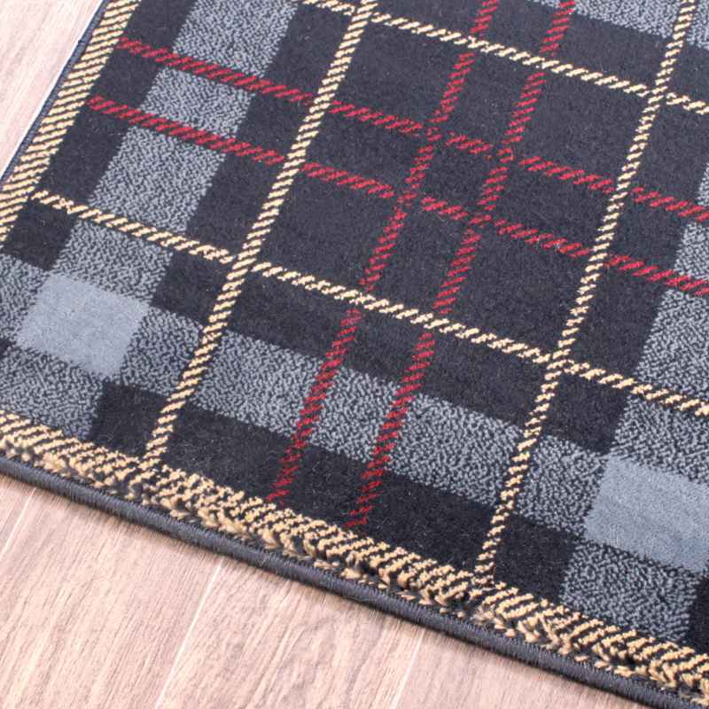 Tartan Check Modern Rugs in Blue