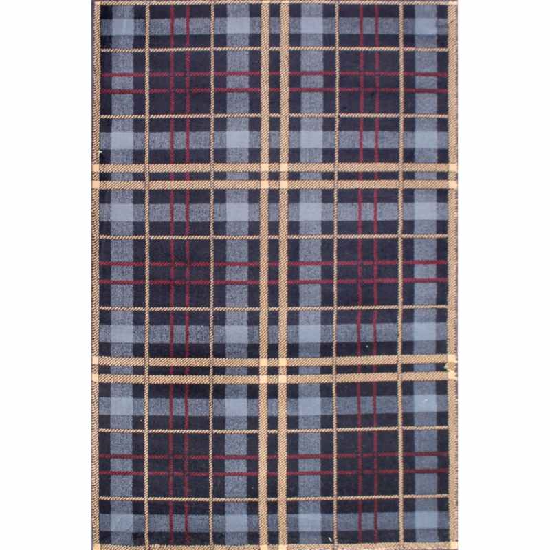 Tartan Check Modern Rugs in Blue