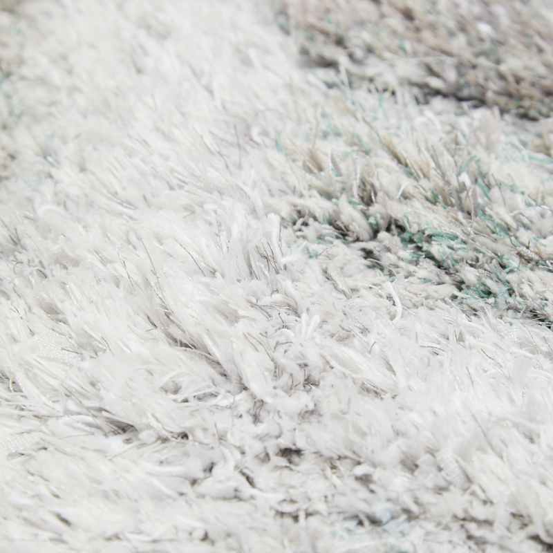 Wave 3D Shaggy Abstract Modern Rugs in Grey