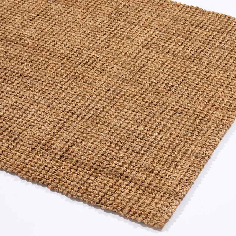 Whitefield Jute Modern Boucle Rug in Natural