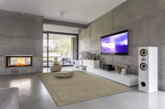 Asiatic york york taupe Brown, Beige Living Room Wool Rug.