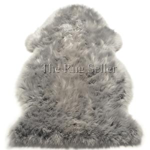 Sheepskin Rugs in Silver