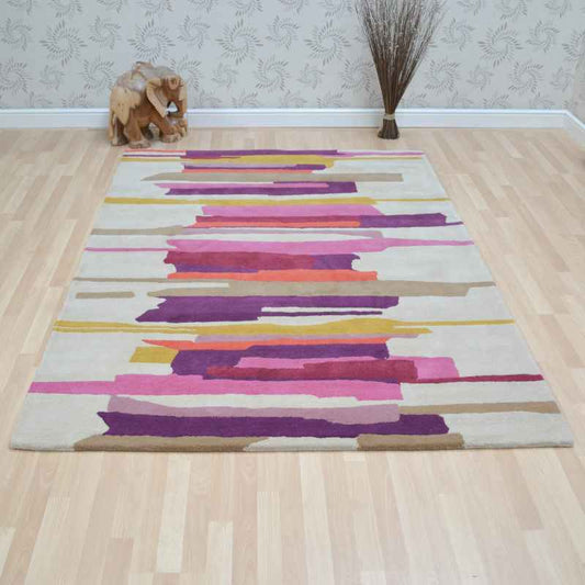 Harlequin Zeal Rugs 43002 in Magenta
