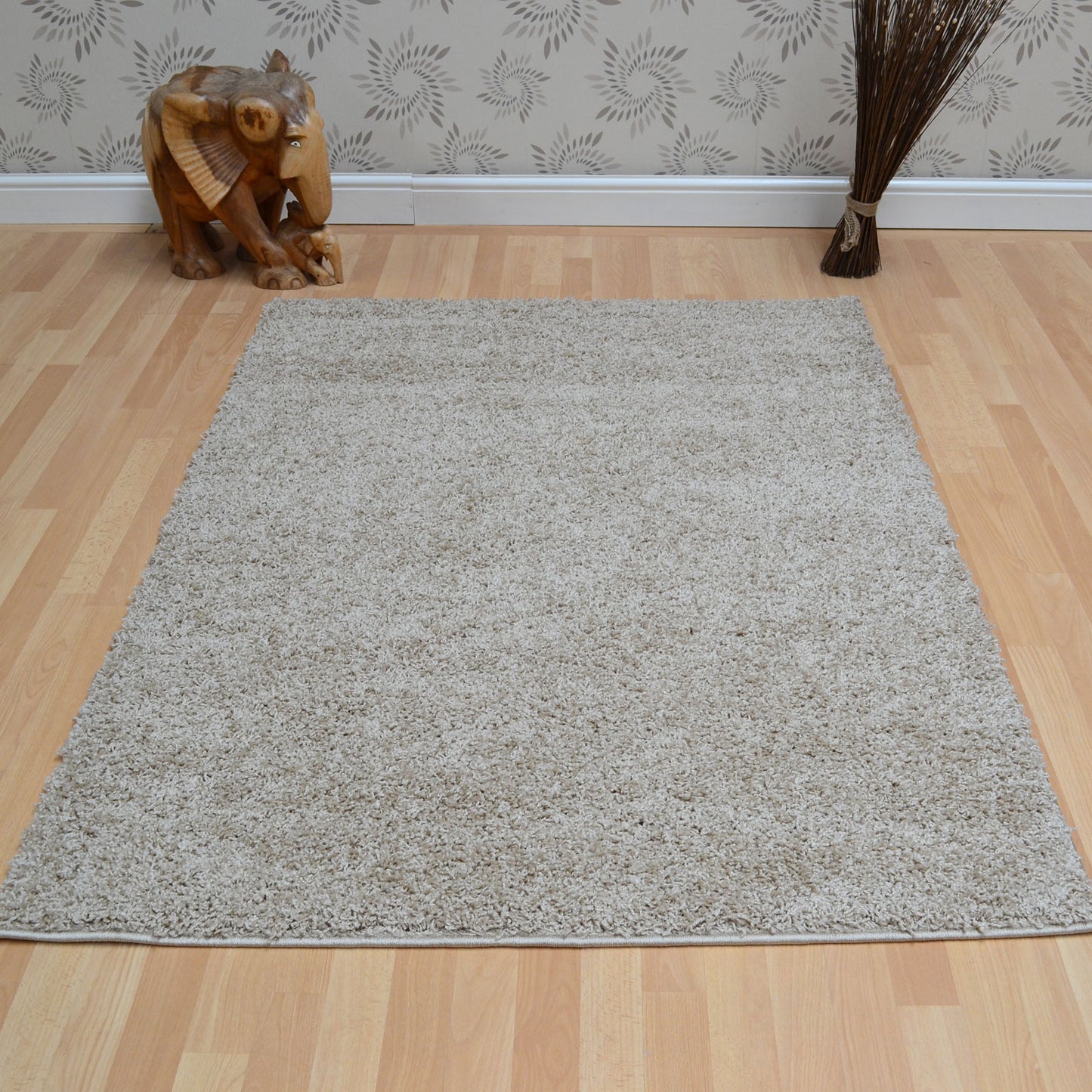 Savanna Shaggy Rugs in Natural