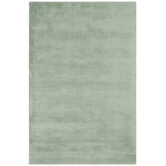 Aran Plain Wool Rugs in Duck Egg Blue