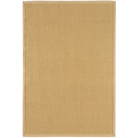 Sisal Plain Border Woven Rugs in Linen