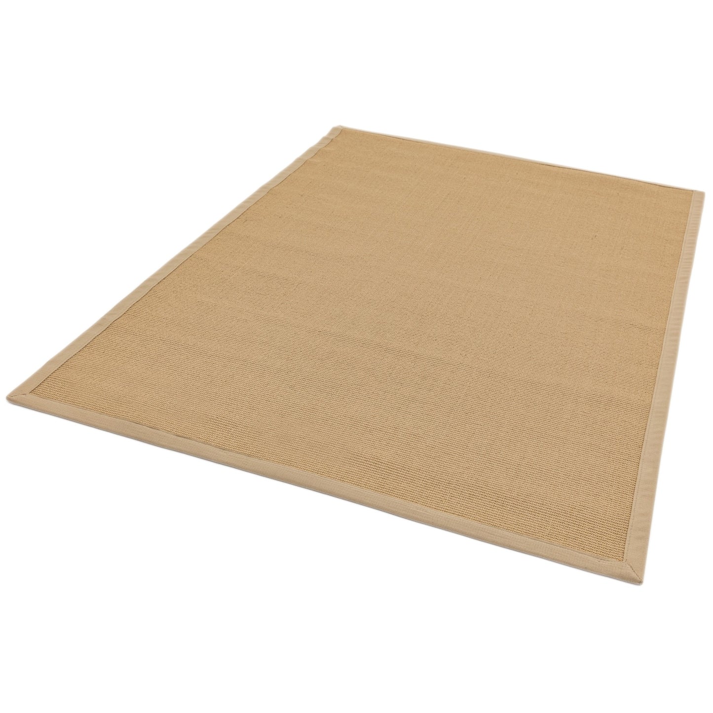 Sisal Plain Border Woven Rugs in Linen
