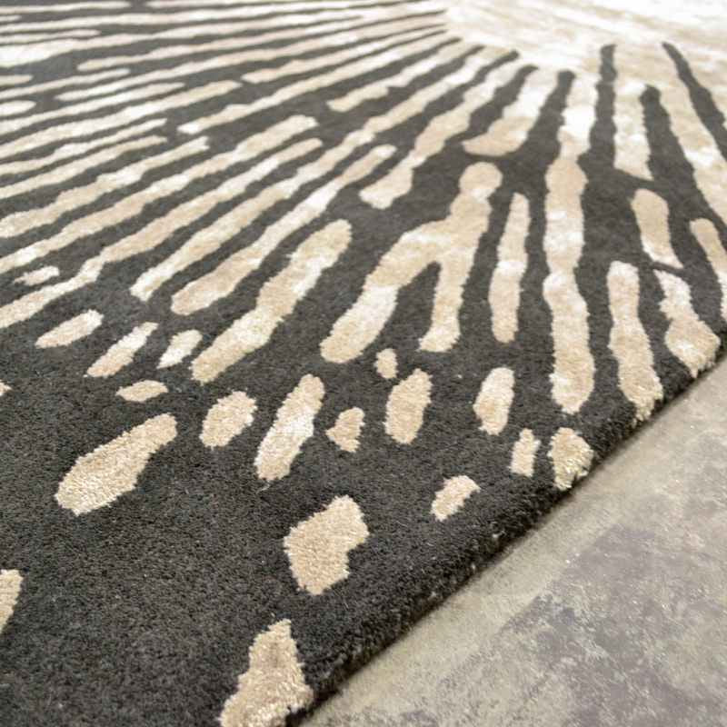 Harlequin Shore Modern Wool Rugs 40605 in Truffle Brown