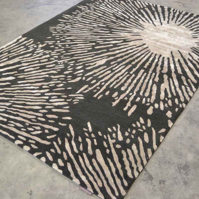 Harlequin Shore Modern Wool Rugs 40605 in Truffle Brown