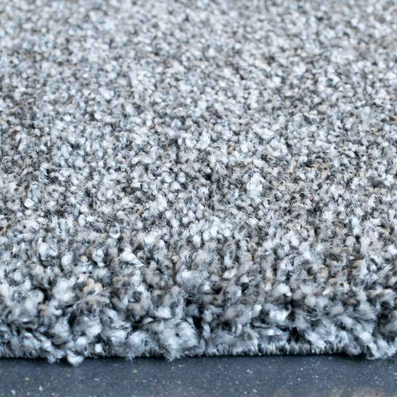 Mehari 23001 4248 Plain Shaggy Rugs in Grey Multi