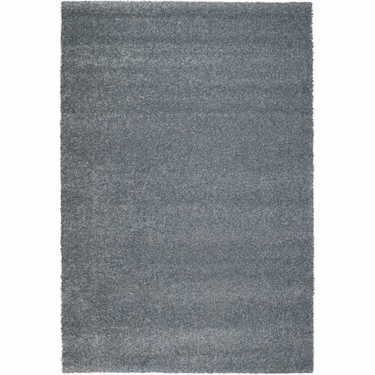 Mehari 23001 9656 Plain Shaggy Rugs in Blue Multi
