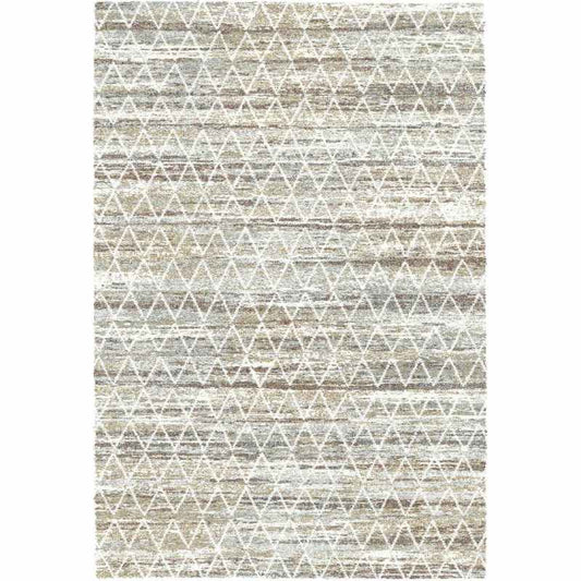 Mehari Modern Geometric Rugs 23311 6616 in Rust Orange