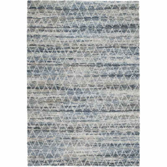 Mehari Modern Geometric Rugs 23311 6696 in Blue