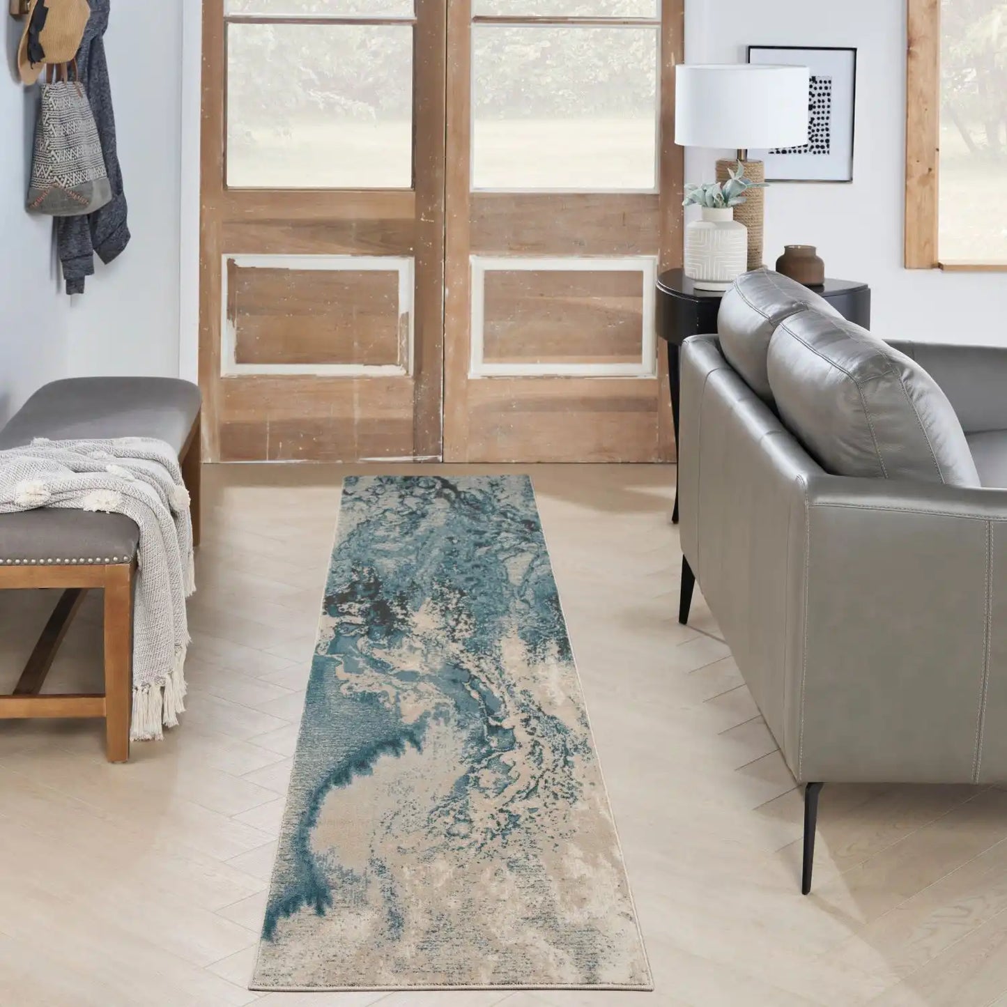 Maxell MAE08 Ivory Teal Rug RS