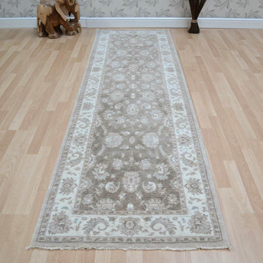Chobi Traditional Wool Hallway Runners CB06 in Brown