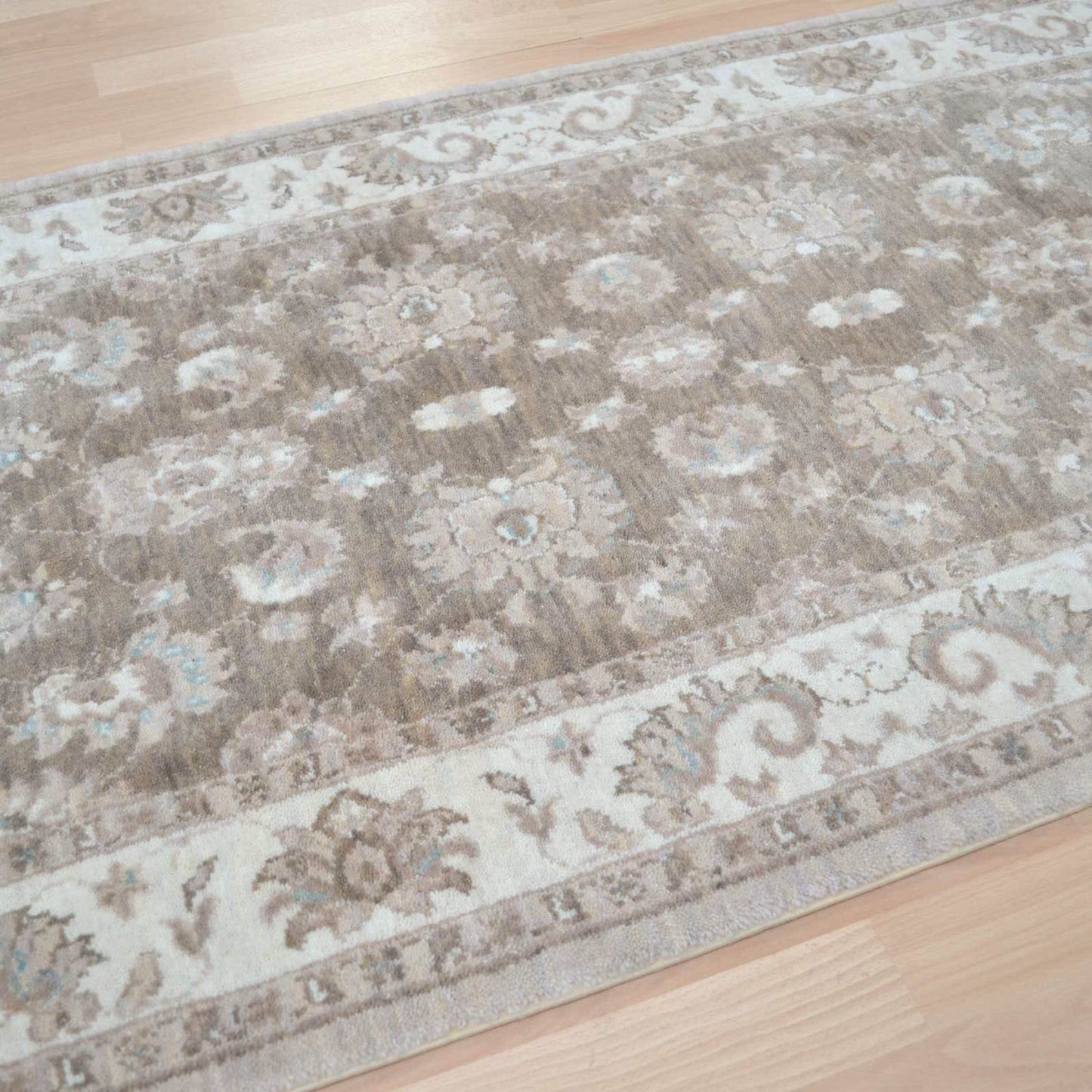 Chobi Traditional Wool Hallway Runners CB06 in Brown
