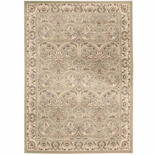 Walden Traditional Rugs WAL03 in Light Green