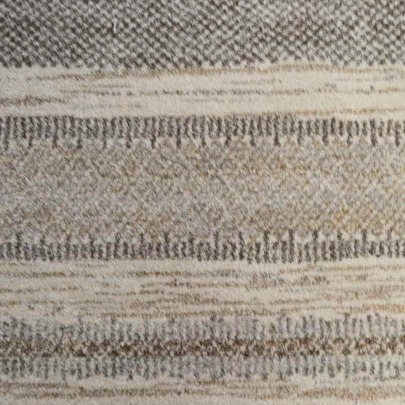Nomad Boho Striped Rugs 26003 6262 in Beige