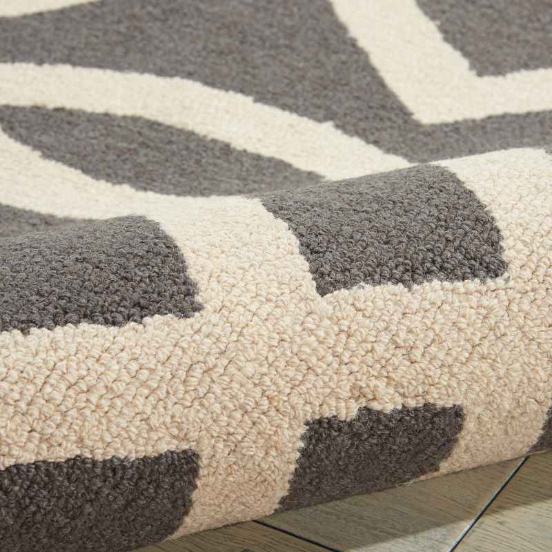 Linear Rugs LIN05 in Grey and Ivory