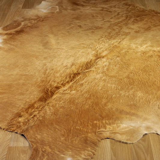 Cowhide Rugs in Solid Beige