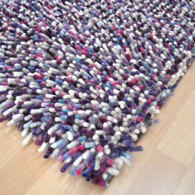 Brink and Campman Rocks Multi Shaggy Wool Rugs 70202