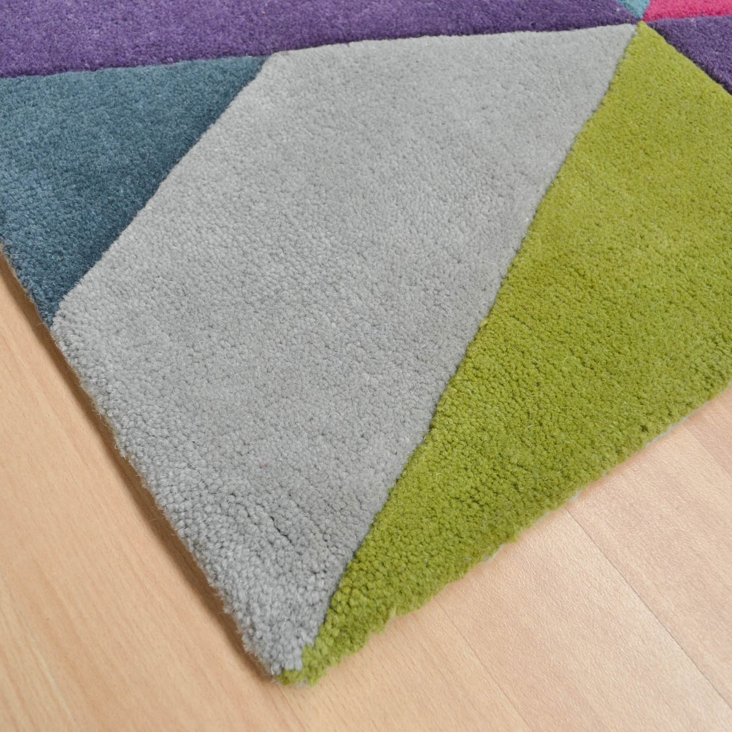 Funk Chevron Rugs in Blue and Green
