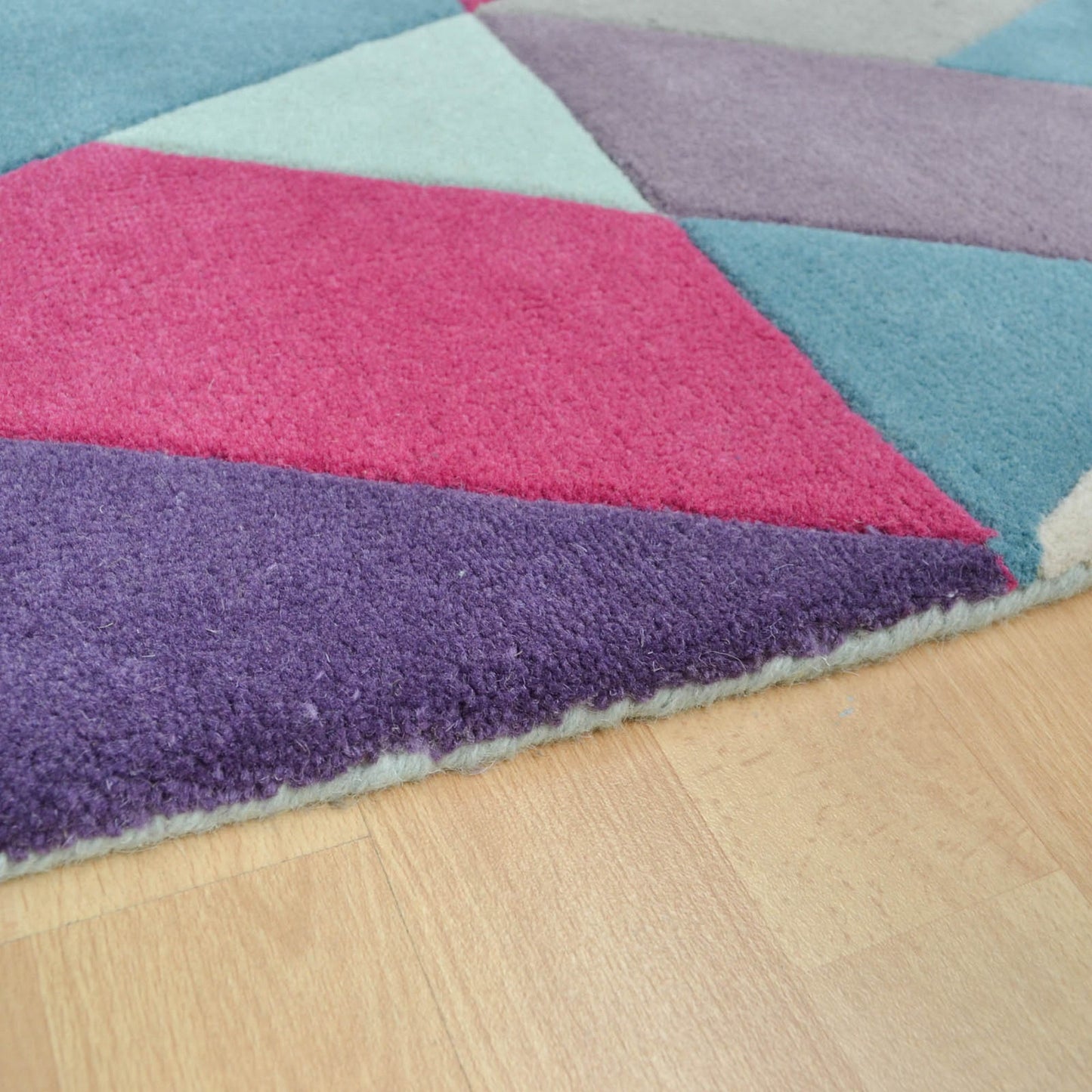Funk Chevron Rugs in Blue and Green