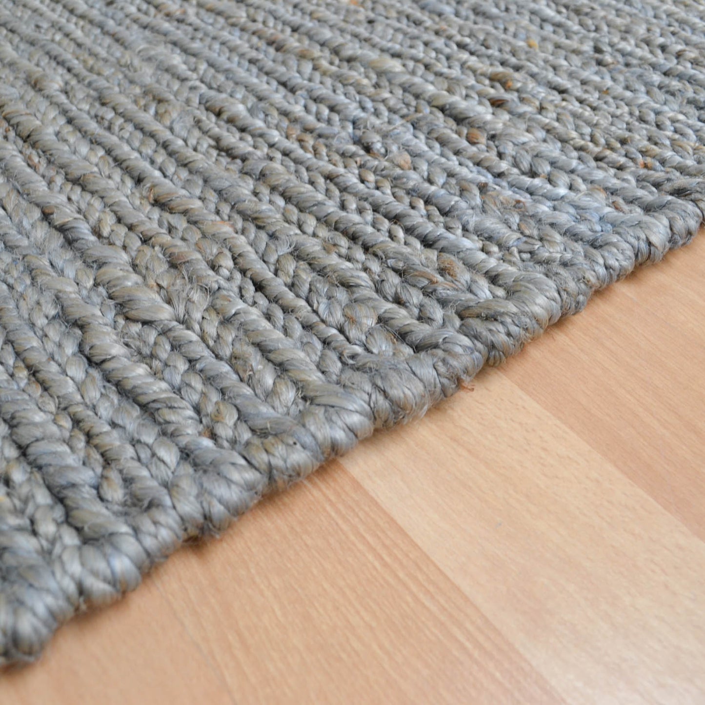 Jute Soumak Woven Modern Hallway Runner Rugs in Silver