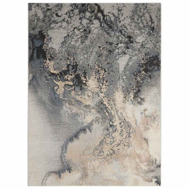 Maxell Modern Abstract Rugs MAE08 by Nourison in Grey