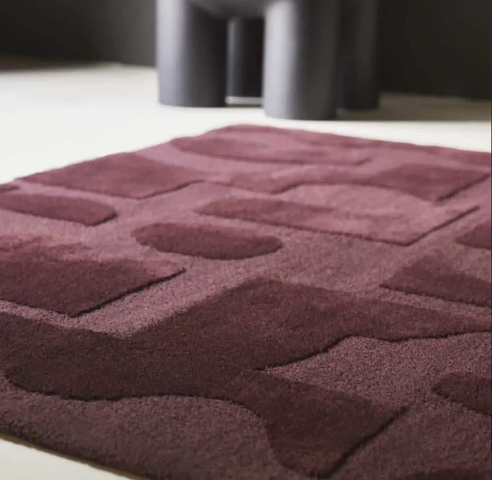 Mural Form Burgundy 121130 Rug