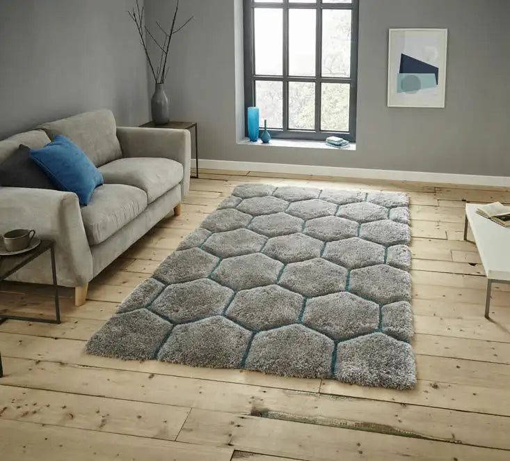 Noble House 30782 Grey Blue Rug RS