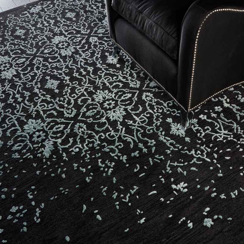 Opaline Rugs OPA06 by Nourison in Midnight Blue