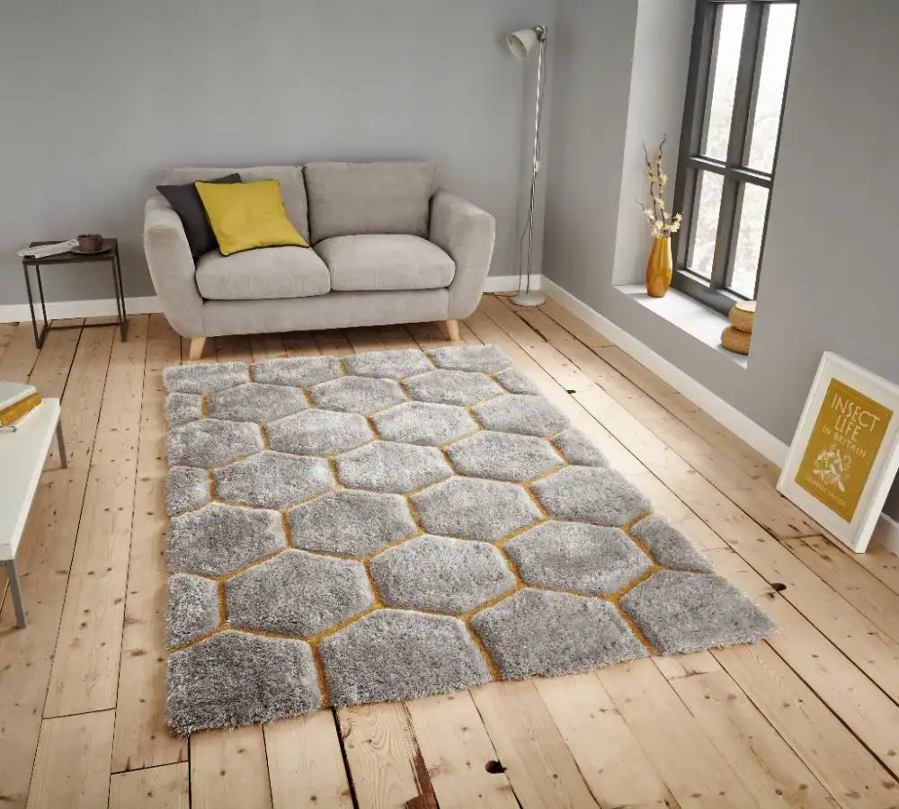 Noble House 30782 30782 Grey Yellow Rug RS
