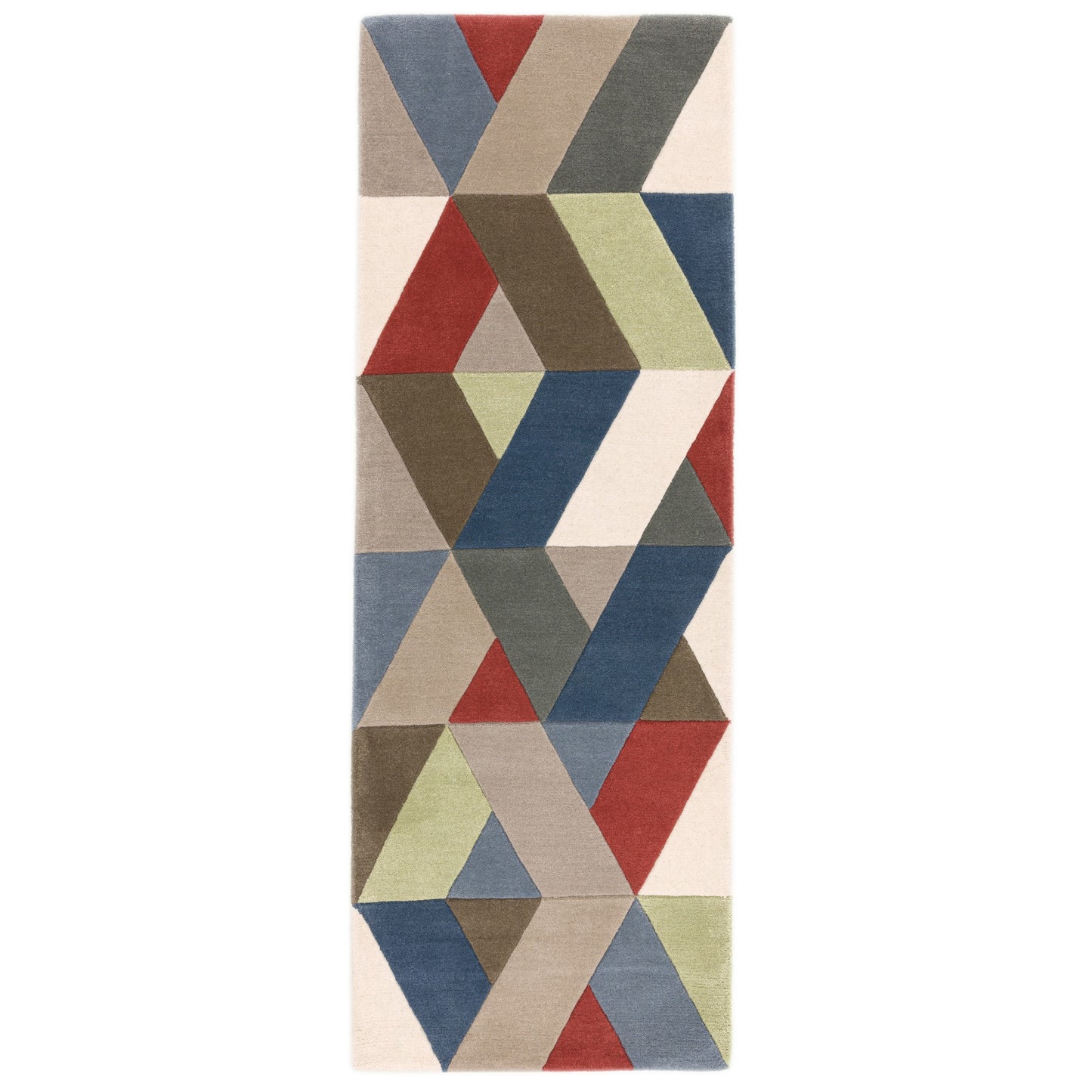 Funk Chevron Multi-Coloured Hallway Runners