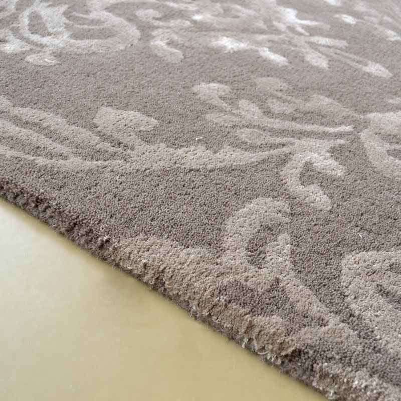 Riverside Damask Rugs 46700 in Mink by Sanderson
