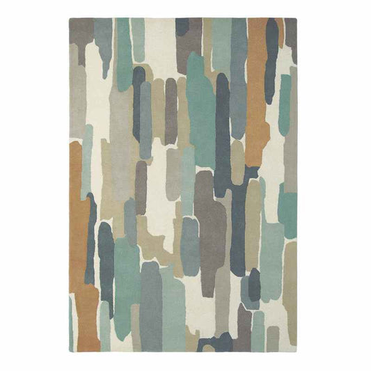 Trattino Rugs 44804 in Sea-Glass by Harlequin