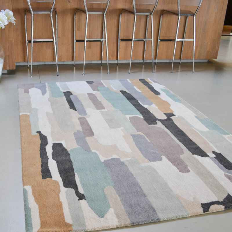 Trattino Rugs 44804 in Sea-Glass by Harlequin
