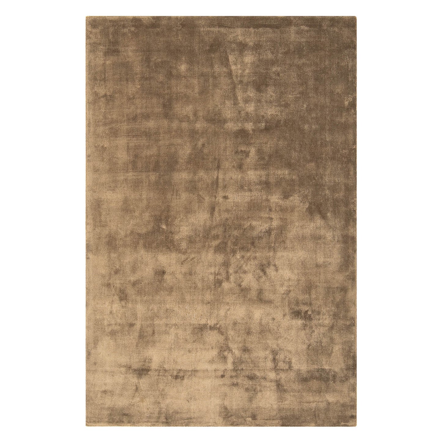 Katherine Carnaby Plain Chrome Designer Rug in Tan