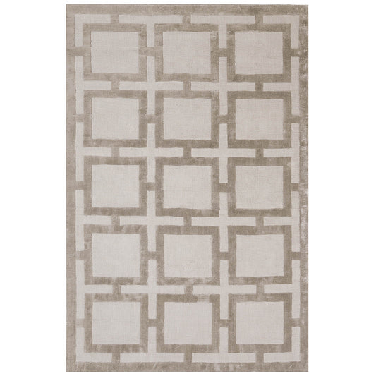 Katherine Carnaby Eaton Geometric Rugs in Sand Beige