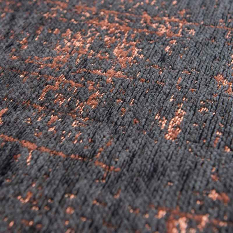 Louis De Poortere Modern Abstract Mad Men Griff Designer Rug 8925 in Soho Copper