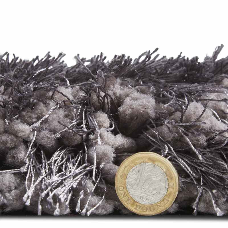 Montana Shaggy Rugs in Dark Grey